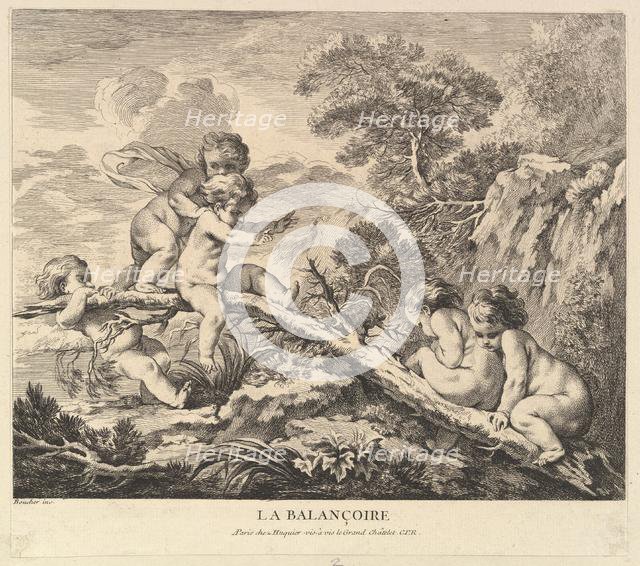 The Swing, ca. 1738. Creator: Pierre Alexandre Aveline.