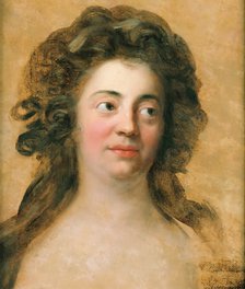 Portrait of Dorothea Friederike Schlegel (1764-1839), née Brendel Mendelssohn, c.1790. Creator: Graff, Anton (1736-1813).