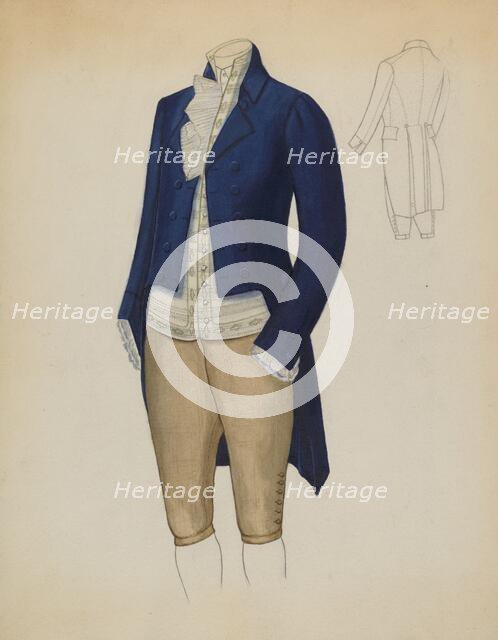 Man's Suit, c. 1936. Creator: Esther Hansen.