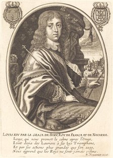 Louis XIV, King of France. Creator: Balthasar Moncornet.