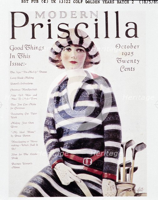 Cover of Modern Priscilla magazine, October 1925. Artist: Unknown