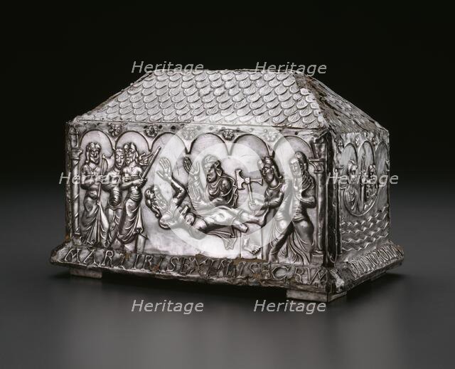 Reliquary Casket of Saints Adrian and Natalia, Spain, 1100/50. Creator: Unknown.