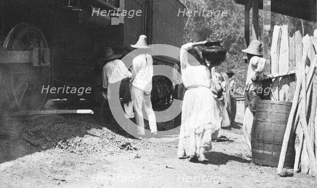 Group of peons near Rascon, between 1880 and 1897. Creator: William H. Jackson.