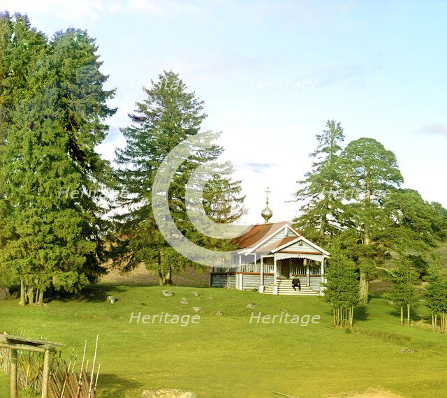 Materiki, Parascheva of the Balkans Chapel, 1909. Creator: Sergey Mikhaylovich Prokudin-Gorsky.
