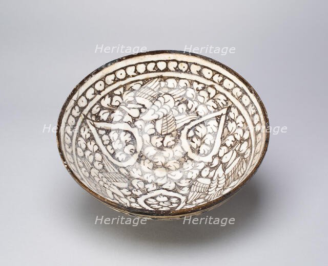 Bowl with Birds, Ilkhanid dynasty (1256-1353), late 13th/early 14th century. Creator: Unknown.