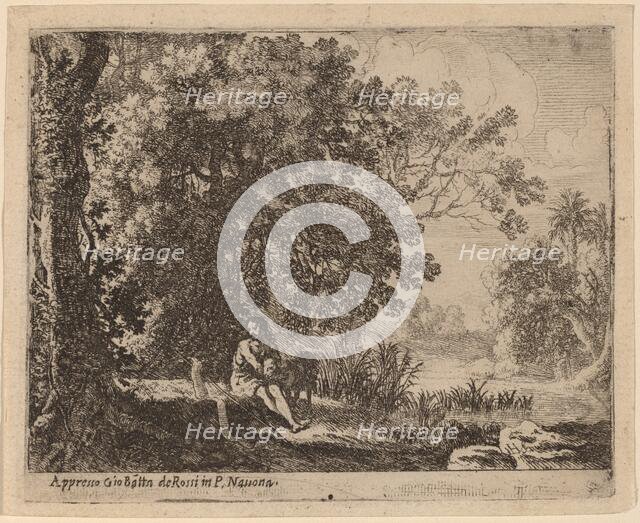 John the Baptist in the Wilderness. Creator: Herman van Swanevelt.