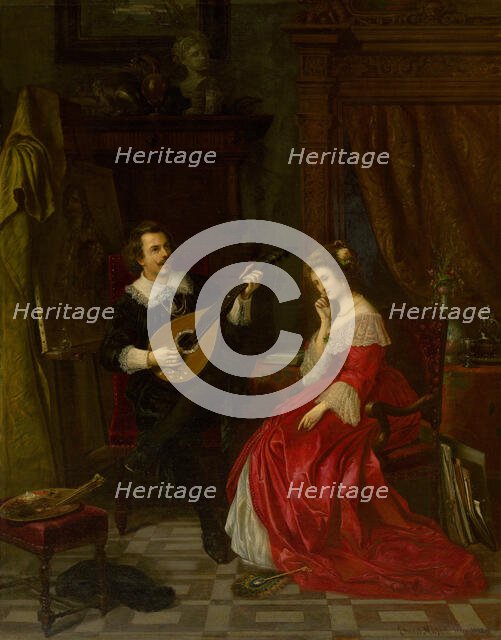 Serenade, 1872. Creator: Eduard Majsch.