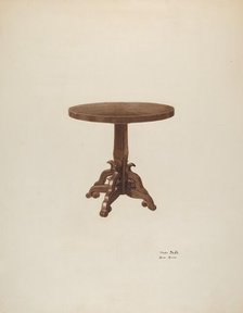 Round Top Table, c. 1940. Creators: Jesus Pena, Rosa Rivero.