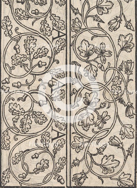 Page from Ein new kunstlich Modelbuch...(Page 16r), 1544., 1544. Creator: Peter Quentel.