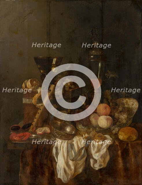 Sumptuous Still Life, 1655. Creator: Abraham van Beyeren.