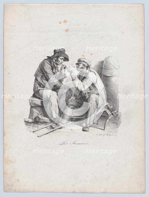 The Smokers, 1822. Creator: Louis Leopold Boilly.