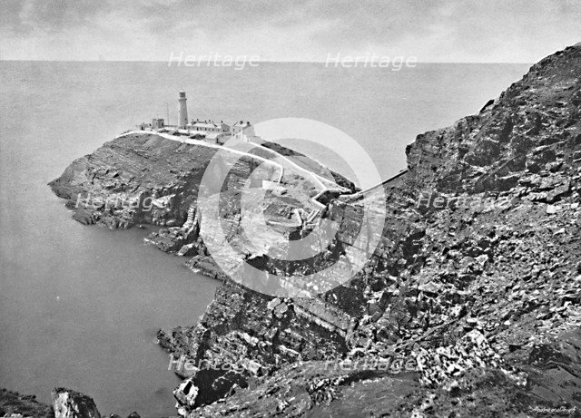 'South Stack Lighthouse, Holyhead', c1896. Artist: Catherall & Pritchard.