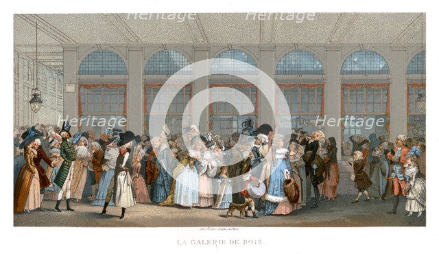 The Galerie de Bois, Paris, 1787, (1885). Creator: Urrabieta.