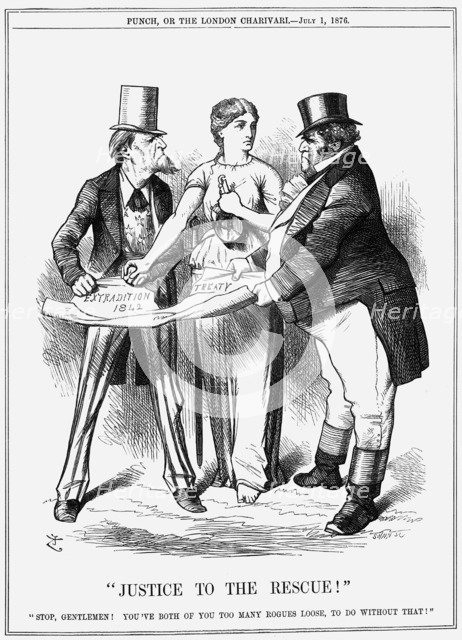 Justice to the Rescue!, 1876. Artist: Joseph Swain