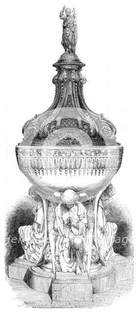 New Font for Witley Church, 1861. Creator: Unknown.