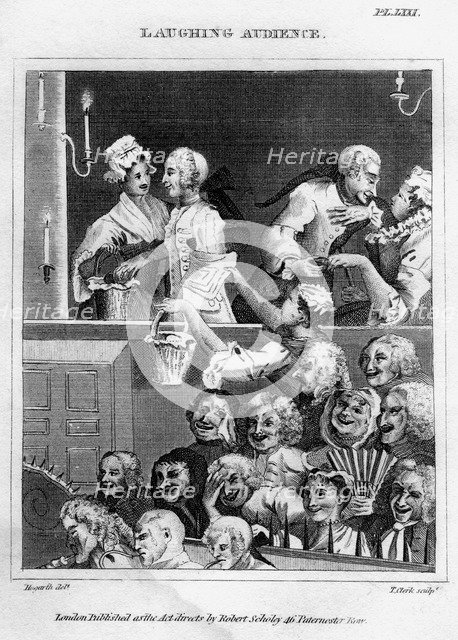 'Laughing Audience', 18th century.Artist: Thomas Clerk
