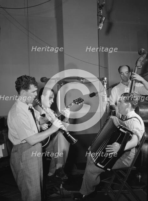 Portrait of Joe Mooney, Andy Fitzgerald, Gaeton (Gate) Frega, and Jack Hotop...N.Y., ca. Dec. 1946. Creator: William Paul Gottlieb.