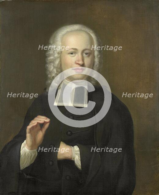 Justus Tjeenk (1730-82), one of the Founders of the Zeeuws Genootschap (Zeeland Society)..., 1756. Creator: Herman Frederik van Hengel.