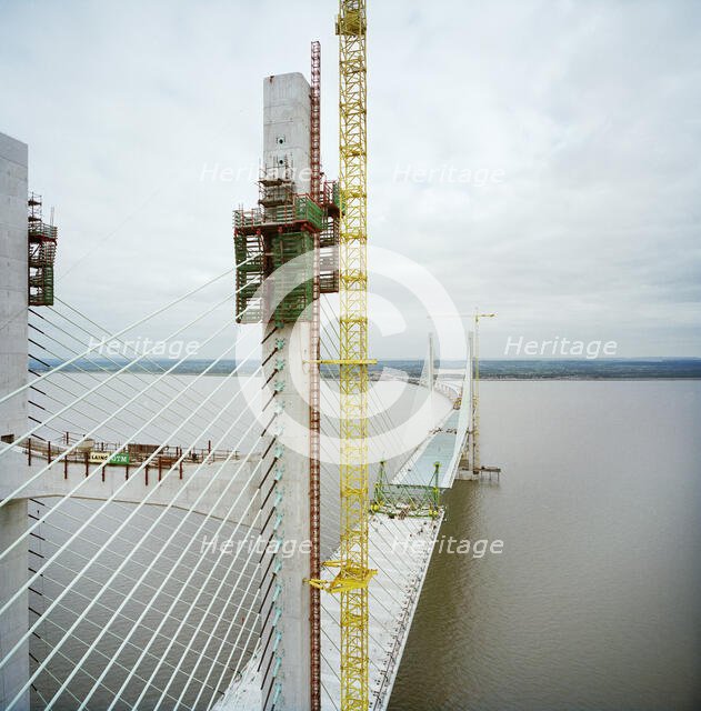 Second Severn Crossing, M4, New Passage, Pilning and Severn Beach, Gloucestershire, 18/10/1995. Creator: John Laing plc.