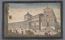 View of the church Santo Spirito in Sassia in Rome, 1745-1775. Creator: Anon.