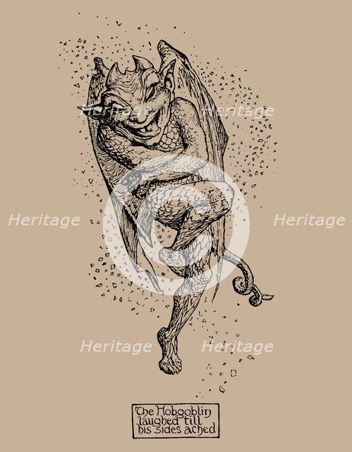 Hobgoblin. Illustration from The Pink Fairy Book by Andrew Lang, 1904.