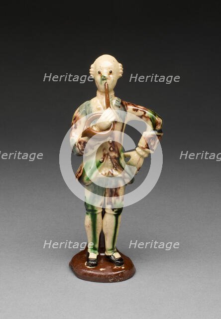 Horn Player, Staffordshire, 1750/70. Creator: Staffordshire Potteries.