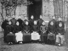 Staff of Univ. of Nanking Magazine, Nanking, China, between c1910 and c1915. Creator: Bain News Service.