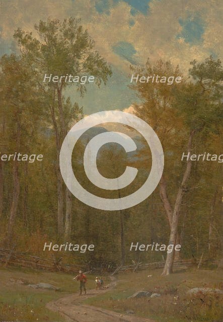 Landscape, about 1886. Creator: Worthington Whittredge.