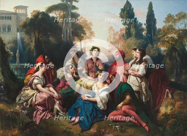 The Decameron, 1837. Artist: Winterhalter, Franz Xavier (1805-1873)