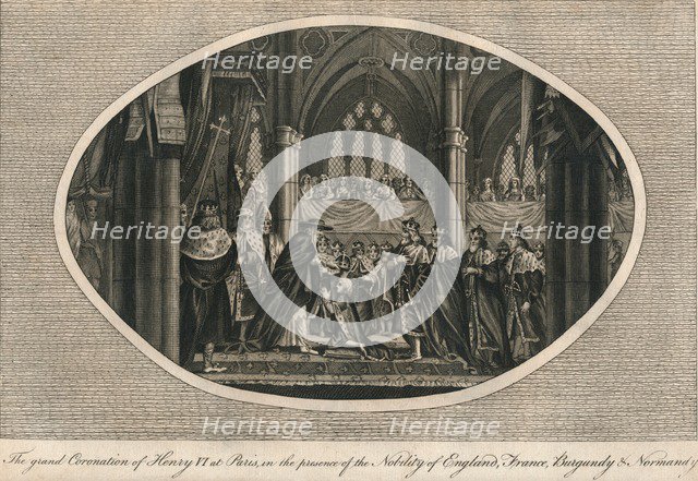 The grand coronation of Henry VI of England in Paris, 1431 (1793). Artist: Unknown.