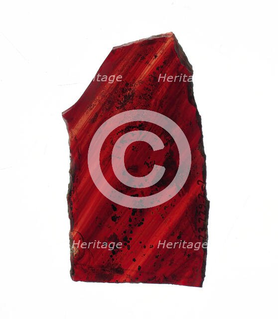 Glass Fragment, French, 12th-13th century. Creator: Unknown.