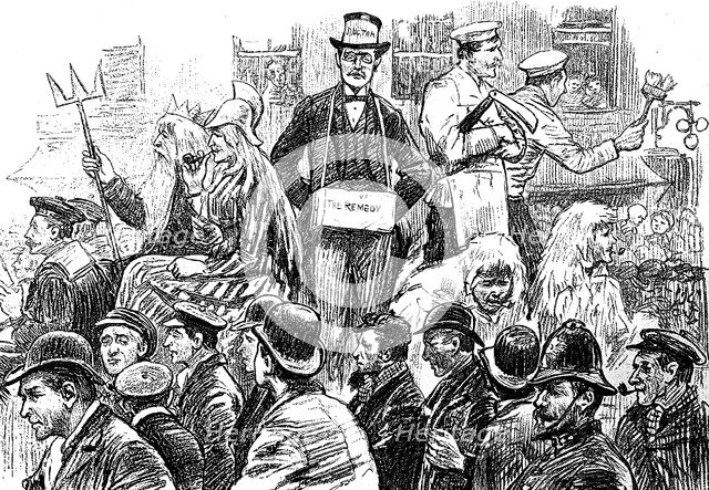 London Dockers' Strike, September 1889. Artist: Unknown