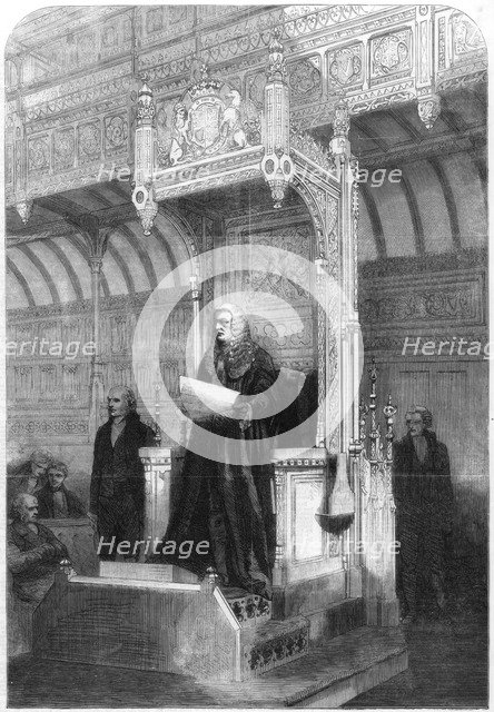 John Evelyn Denison, Speaker of the House of Commons, 1857. Artist: Unknown