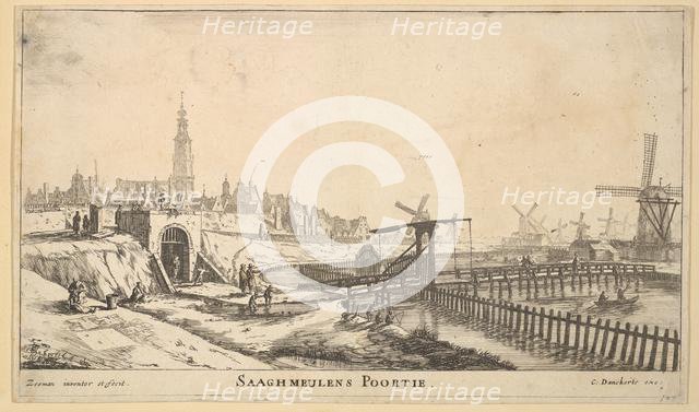 The Zaagmolen Gate, 17th century. Creator: Reinier Zeeman.