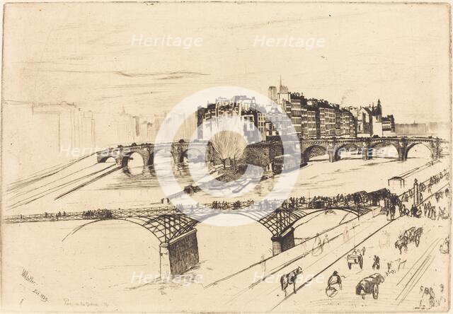 Isle de la Cite, Paris, 1859. Creator: James Abbott McNeill Whistler.