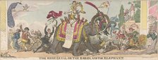 The Rehearsal or the Baron and the Elephant, January 1, 1812., January 1, 1812. Creator: George Cruikshank.