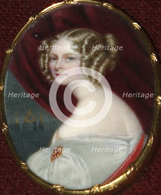 Princess Friederike Charlotte Marie of Württemberg', (1807-1873), 1830s.  Creator: Anonymous.