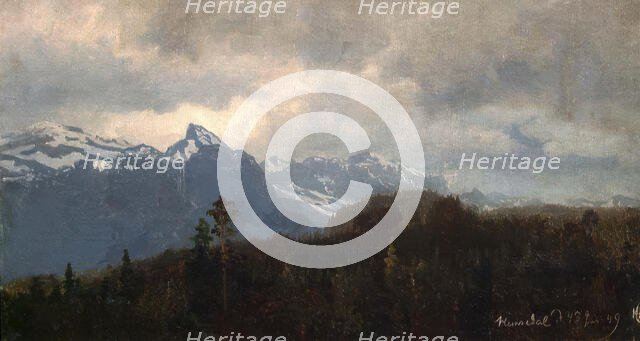 From Hemsedal, 1849. Creator: Hans Gude.