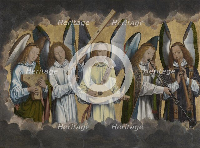Music-making Angels, 1483-1494. Creator: Hans Memling.