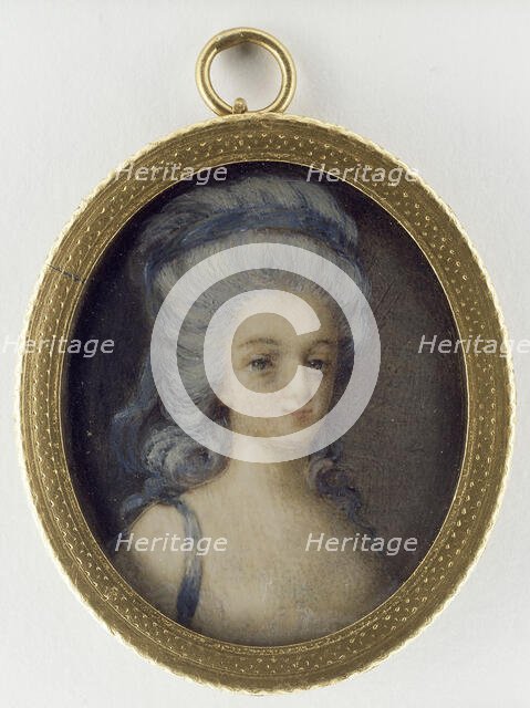 Portrait of a young lady, c18th century. Creator: Unknown.