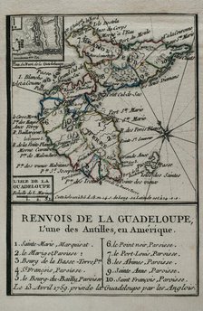 Seven Years War (1756-1763): Taking of the island of Guadeloupe by the British on April 13, 1759. Creator: Jean de Beaurain.
