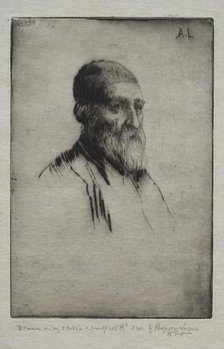 Head of a Man. Creator: Alphonse Legros (French, 1837-1911).