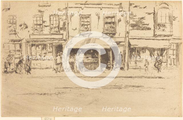 The Fish Shop, Busy Chelsea, 1887. Creator: James Abbott McNeill Whistler.