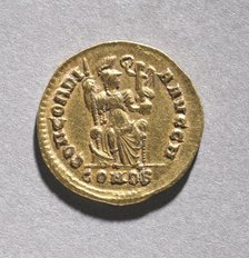Tremissis of Honorius (reverse), 395-423. Creator: Unknown.