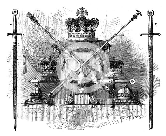 The Regalia of England, c1820 (c1895). Artist: Unknown