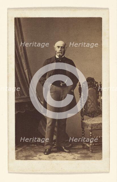 Portrait of a Bearded Man, 1862-1865. Creator: Disdéri & Cie..