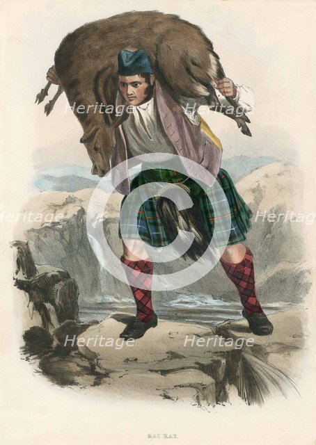 Mac Rae, from The Clans of the Scottish Highlands, pub. 1845 (colour lithograph)