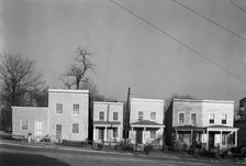 Frame houses, Fredericksburg, Virginia, 1936. Creator: Walker Evans.