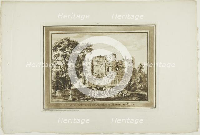 St. Quintin's Castle near Cowbridge in Glamorgan Shire, 1773-75. Creator: Paul Sandby.
