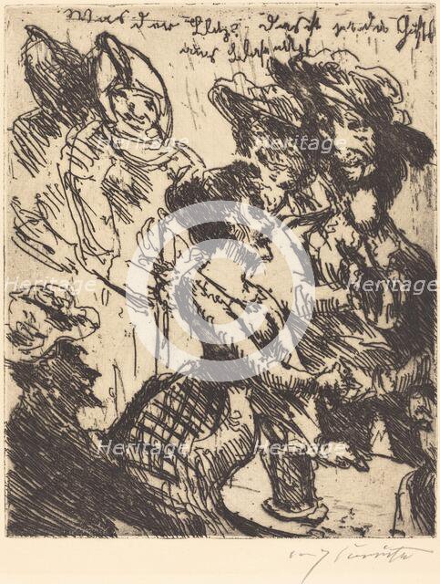 Was der blitz! Das ist ja die gustel von blasewitz ("What's That! It's Gustel von Blasewitz"), 1923. Creator: Lovis Corinth.